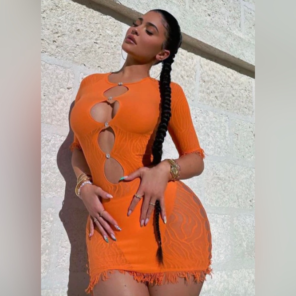 POSTER GIRL MIRANDA DRESS & MATCHING UNDERWEAR - ORANGE